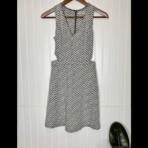 Abercrombie & Fitch chevron cut out dress